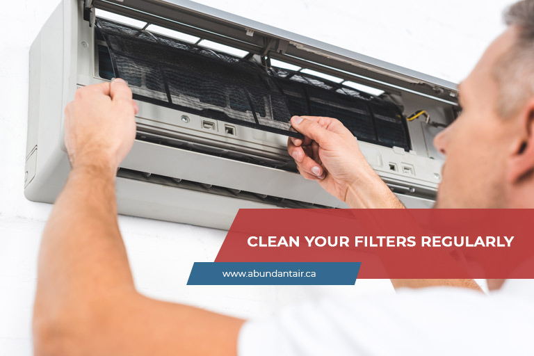 Caption: Clean your filters regularly