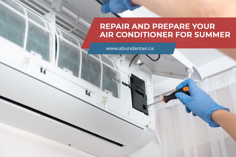Repair and prepare your air conditioner for summer