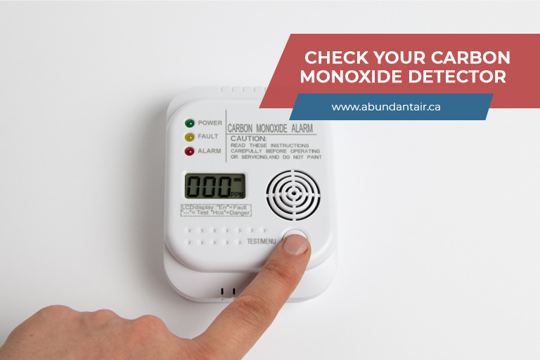 Check your carbon monoxide detector